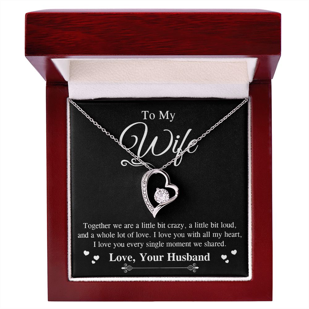 Valentine To My Soulmate Necklace Gifts for Wife from Husband, Wife Anniversary Gifts, Gift for Soulmate Necklace Message Card and Necklace Gift Box Gift Box Styles on Birthday, Wedding, Anniversary, Valentine Forever Love
