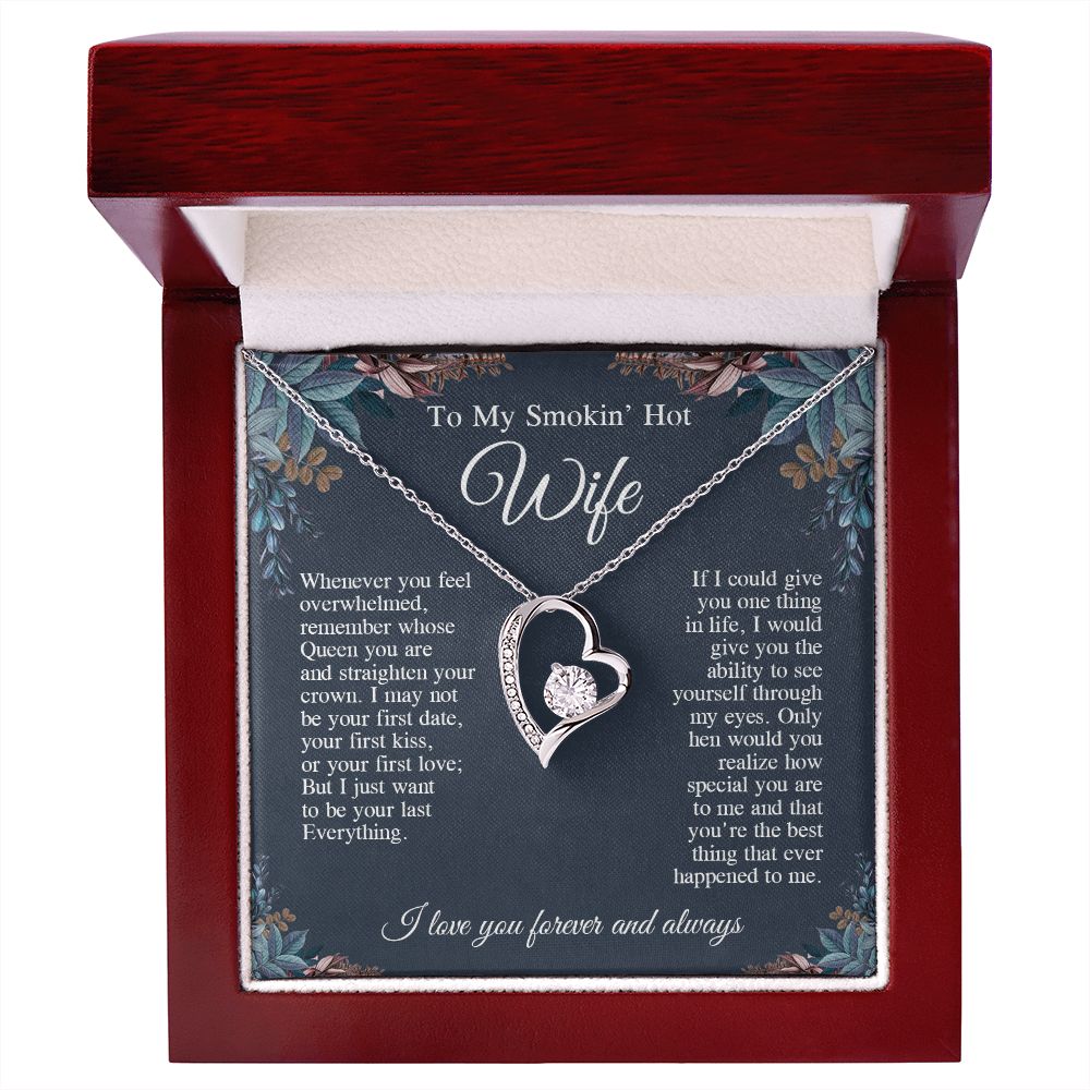 To My Beautiful Soulmate Necklace, Valentine Anniversary Jewelry Gifts for Women, Anniversary Gifts For Wife From Husband To My Wife Necklace Message Card and Necklace Gift Box Gift Box Styles on Birthday, Wedding, Anniversary, Valentine Forever Love