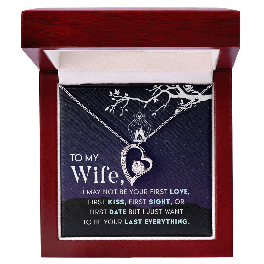 Birthday For Wife, Love Knot Necklace Gifts For Wife From Husband, To My Soulmate Necklace For Women, To My Wife Necklace Wedding Anniversary, I Love You, Meaningful Necklace Message Card and Gift Box Styles on Birthday, Christmas, Anniversary Forever Lo