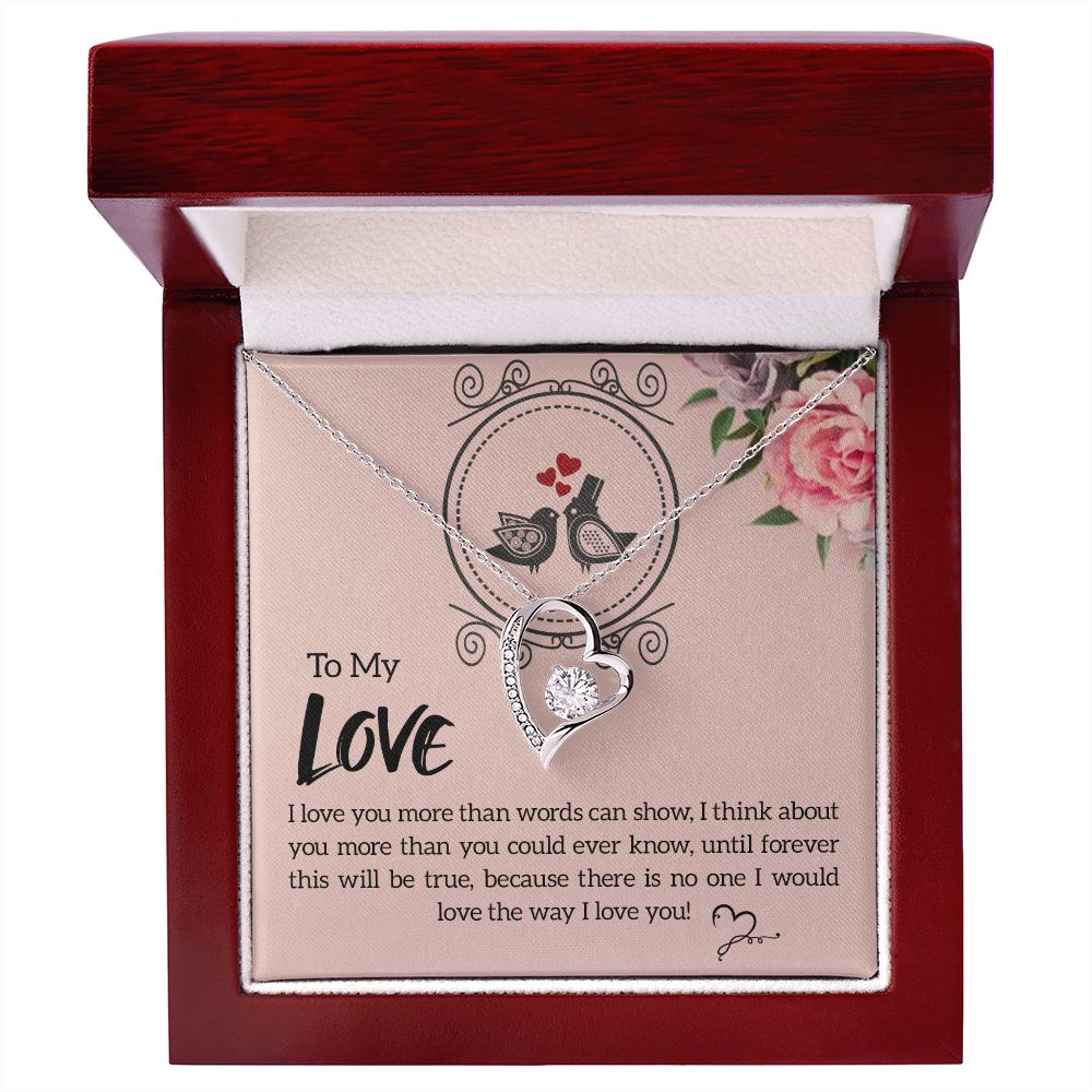 The Love Knot Necklace To My Love Knot Necklace, Happy First anniversary, Unique Gift from Husband, Best Jewelry for Wife, Dear Wife, Necklace Message Card and Gift Box Styles on Birthday, Christmas, Anniversary Forever Love