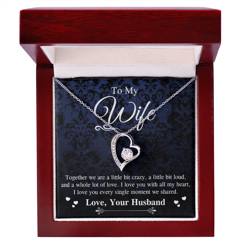 Valentine Gifts To My Soulmate Necklace Gifts for Wife from Husband, Wife Anniversary Gifts, Gift for Soulmate Necklace Message Card and Necklace Gift Box Gift Box Styles on Birthday, Wedding, Anniversary, Valentine Forever Love