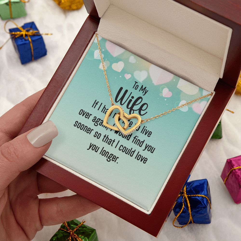 Couples Gifts, Smokin' Wife Necklace Gifts From Husband, Wedding Anniversary Jewelry For Wife From Husband, Wife Birthday From Husband, To My Unbiological Sister Message Card and Gift Box styles On Birthday, Christmas, Anniversary Interlocking Heart