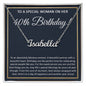 40th Birthday Gifts Women Name Necklace, 40 Year Old Birthday Gift Ideas For Women, Best Gifts For 40 Year Old Woman, 40 And Fabulous Happy Birthday For Women Turning 40 with Message Card and Gift Box CUSTOM NAME