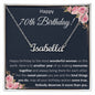 70th Birthday Gifts For Women Name NEcklace, Best Gifts For 70 Year Old Woman, Happy 70th Birthday Present Card Ideas For Women Turning 70 with Message Card and Gift Box CUSTOM NAME