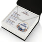To My Mother Necklace, Dear Mom, Mother's Day Necklace, Gift for Mom from Daughter Son, Amazing Mom, Perfect Mother, Happy Mother's Day Gift, Love Knot Necklace Message Card and Gift Box Styles on Birthday, Christmas, Anniversary CUSTOM NAME