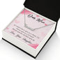 Dear Mom Necklace, Dear Mom, Mother's Day Necklace, Gift for Mom from Daughter, Amazing Mom, Perfect Mom, Happy Mother's Day Gifts, Love Knot Necklace Message Card and Gift Box Styles on Birthday, Christmas, Anniversary CUSTOM NAME