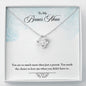 My Bonus Mom Necklace, Dear Mom, Mother's Day Necklace, Gift for Mom from Daughter, Son, Amazing Mom, Perfect Mother Mother's Day Gift, Love Knot Necklace Message Card and Gift Box Styles on Birthday, Christmas, Anniversary Love Knot