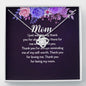 To My Mom Necklace, Dear Mom, Mother's Day Necklace, Gift for Mom from Daughter, Son, Amazing Mom, Perfect Mother Mother's Day Gift, Love Knot Necklace Message Card and Gift Box Styles on Birthday, Christmas, Anniversary Love Knot