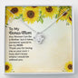 To My Bonus Mom Necklace, Dear Mom, Mother's Day Necklace, Gift for Mom from Daughter, Son, Amazing Mom, Perfect Mother Mother's Day Gift, Love Knot Necklace Message Card and Gift Box Styles on Birthday, Christmas, Anniversary Love Knot
