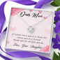 Dear Mom Necklace, Dear Mom, Mother's Day Necklace, Gift for Mom from Daughter, Amazing Mom, Perfect Mom, Happy Mother's Day Gifts, Love Knot Necklace Message Card and Gift Box Styles on Birthday, Christmas, Anniversary Love Knot