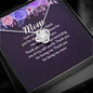 To My Mom Necklace, Dear Mom, Mother's Day Necklace, Gift for Mom from Daughter, Son, Amazing Mom, Perfect Mother Mother's Day Gift, Love Knot Necklace Message Card and Gift Box Styles on Birthday, Christmas, Anniversary Love Knot