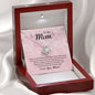 To My Mom Necklace, Dear Mom, Mother's Day Necklace, Gift for Mom from Daughter Son, Amazing Mom, Perfect Mother Mother's Day Gift, Love Knot Necklace Message Card and Gift Box Styles on Birthday, Christmas, Anniversary Love Knot
