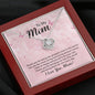 To My Mom Necklace, Dear Mom, Mother's Day Necklace, Gift for Mom from Daughter Son, Amazing Mom, Perfect Mother Mother's Day Gift, Love Knot Necklace Message Card and Gift Box Styles on Birthday, Christmas, Anniversary Love Knot