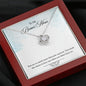 My Bonus Mom Necklace, Dear Mom, Mother's Day Necklace, Gift for Mom from Daughter, Son, Amazing Mom, Perfect Mother Mother's Day Gift, Love Knot Necklace Message Card and Gift Box Styles on Birthday, Christmas, Anniversary Love Knot