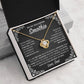 To My Daughter, Gift Fom Dad, Daughter Necklace, Gift for Daughter from Dad, Father Daughter Necklace, Gold Necklace for Daughter from Dad, Custom Name LOVE KNOT