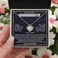 To My Beautiful Granddaughter Necklace - Granddaughter Gifts From Grandpa Grandma, Granddaughter birthday card Gifts To My Granddaughter Graduation Pendant Jewelry with Message Card and Gift Box