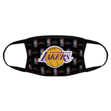 Load image into Gallery viewer, FAN Los Angeles Lakers Face Mask Reusable Fabric Mask Protective Mouth Gifts