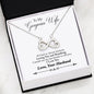 Inspirational Necklace HUSBAND To My GORGEOUS WIFE - Loving You And Breathing Necklace Heart Gifts From Mom, Necklace On Valentine, Birthday, Christmas Luxury Necklace Silver - Gold