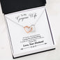 Inspirational Necklace Husband To My Gorgeous Wife - Loving You and Breathing Necklace Heart Pendant Gifts On Valentine, Birthday, Christmas Luxury Necklace Rose Gold - Silver