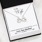 Personalized Necklace HUSBAND To My WIFE - God Blessed The Broken Road Necklace Heart Gifts My WIFE Necklace On Valentine, Christmas, Birthday Luxury Necklace Silver - Gold