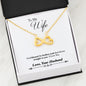 Personalized Necklace HUSBAND To My WIFE - God Blessed The Broken Road Necklace Heart Gifts My WIFE Necklace On Valentine, Christmas, Birthday Luxury Necklace Silver - Gold