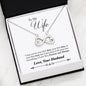 Inspirational Best Necklace HUSBAND To My WIFE - I May Not Be Your First Date Necklace Heart Gift for My WIFE, Necklace On Valentine, Birthday, Christmas Luxury Necklace Silver - Gold