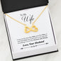Inspirational Best Necklace HUSBAND To My WIFE - I May Not Be Your First Date Necklace Heart Gift for My WIFE, Necklace On Valentine, Birthday, Christmas Luxury Necklace Silver - Gold