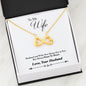 Meaningful Quote Necklace HUSBAND To My WIFE - But Always Heart To Heart Necklace Heart Gifts My WIFE, On Valentine, Christmas, Birthday Luxury Necklace Silver - Gold