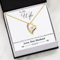 Inspirational From Husband To My Wife - Heart To Heart Necklace Heart Gifts Message Card Husband Love You On Xmas, Birthday Luxury Necklace, Valentine Silver Gold - Gold