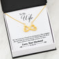 Inspirational Necklace HUSBAND To My WIFE - You Complete Me, Make Me A Better Person Necklace Heart Gifts From My Wife, Necklace On Valentine, Birthday, Christmas Luxury Necklace Silver - Gold