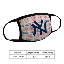 Load image into Gallery viewer, Unisex New York Yankees Face Mask Reusable Fabric Mask Protective Mouth Gifts