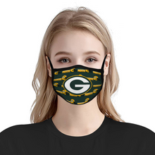 Load image into Gallery viewer, Football Green Bay Packers Reusable Fabric Mask Protective Mouth Face Mask