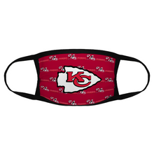 Load image into Gallery viewer, Football Kansas City Chiefs Reusable Fabric Mask Protective Mouth Face Mask