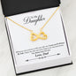 Personalized Necklace DAD To My Daughter - I Pay You'll Always Be SAFE Necklace Heart Gifts My Daughter Necklace On Christmas, Birthday Luxury Necklace Silver - Gold