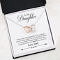 Personalized Necklace DAD To My DAUGHTER - Never Forget Necklace Heart Gifts Message Card DAD Love You On, Christmas, Birthday Luxury Necklace Rose Gold - Silver