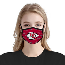 Load image into Gallery viewer, Football Kansas City Chiefs Reusable Fabric Mask Protective Mouth Face Mask