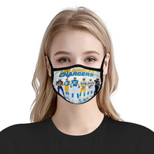 Load image into Gallery viewer, Gift Fan Los Angeles Chargers New Uniforms 2020 Reusable Mask Mouth Face Mask