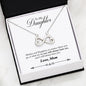Inspirational Best Necklace MOM To My Daughter - You Will Always Have Me Necklace Heart Gift for My Daughter, Necklace On Birthday, Christmas Luxury Necklace Silver - Gold