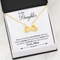 Inspirational Necklace MOM To My Daughter - Always Remember You Are Braver Than You Believe Necklace Heart Gifts From My Wife, Necklace On Birthday, Christmas Luxury Necklace Silver - Gold