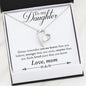 Inspirational From MOM To My DAUGHTER - You Are Braver Necklace Heart Gifts Message Card MOM Love You - On Birthday, Christmas Luxury Necklace Silver Gold - Gold