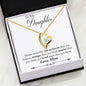 Inspirational From MOM To My DAUGHTER - You Are Braver Necklace Heart Gifts Message Card MOM Love You - On Birthday, Christmas Luxury Necklace Silver Gold - Gold