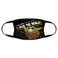 Load image into Gallery viewer, Baby Yoda This Is How I Save The World Face Mask Reusable Protective Mouth