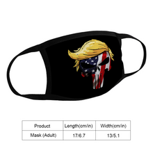Load image into Gallery viewer, President Trump Punisher Face Mask Trump Punisher Skully Flag Mask Fabric