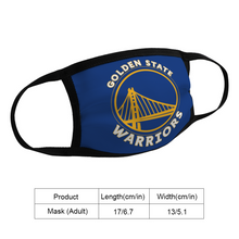 Load image into Gallery viewer, FAN Golden State Warriors Face Mask Reusable Fabric Mask Protective Mouth