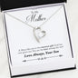 Personalized From SON To My MOTHER - Sweetest Gift Necklace Heart Gifts Message Card SON Love You On Christmas, Birthday, Luxury Necklace Silver Gold - Gold