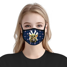 Load image into Gallery viewer, Baby Yoda - New York Yankees Face Mask Reusable Fabric Mask Protective Mouth