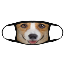 Load image into Gallery viewer, Corgi Dog Reusable Fabric Mask Protective Mouth Face Mask Funny