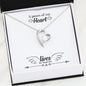 Inspirational Remembrance Piece - A Piece Of My Heart Necklace Heart Gifts Message Card Love You Luxury Necklace Silver Gold - Gold