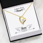 Inspirational Remembrance Piece - A Piece Of My Heart Necklace Heart Gifts Message Card Love You Luxury Necklace Silver Gold - Gold