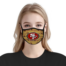 Load image into Gallery viewer, Football San Francisco 49ers Reusable Fabric Mask Protective Mouth Face Mask